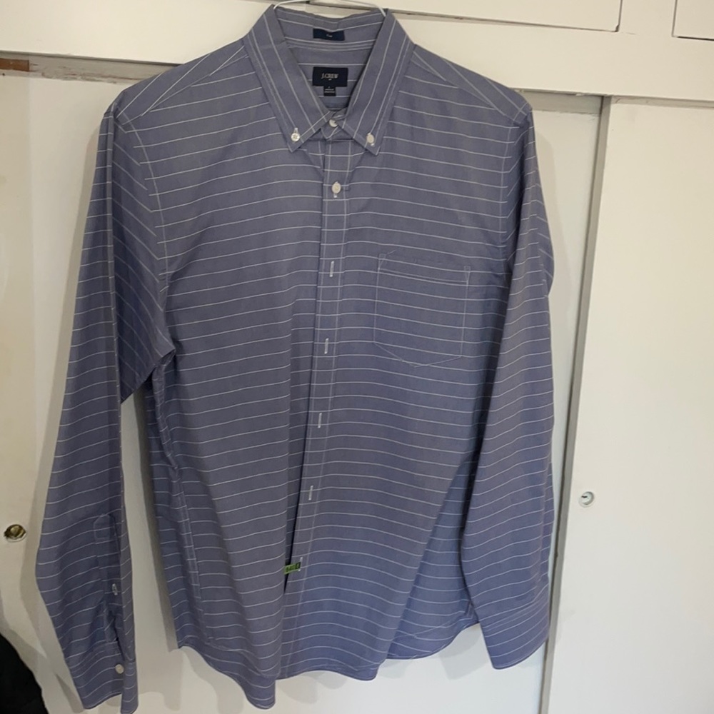 J. Crew slim fit large button down casual long sleeve shirt.